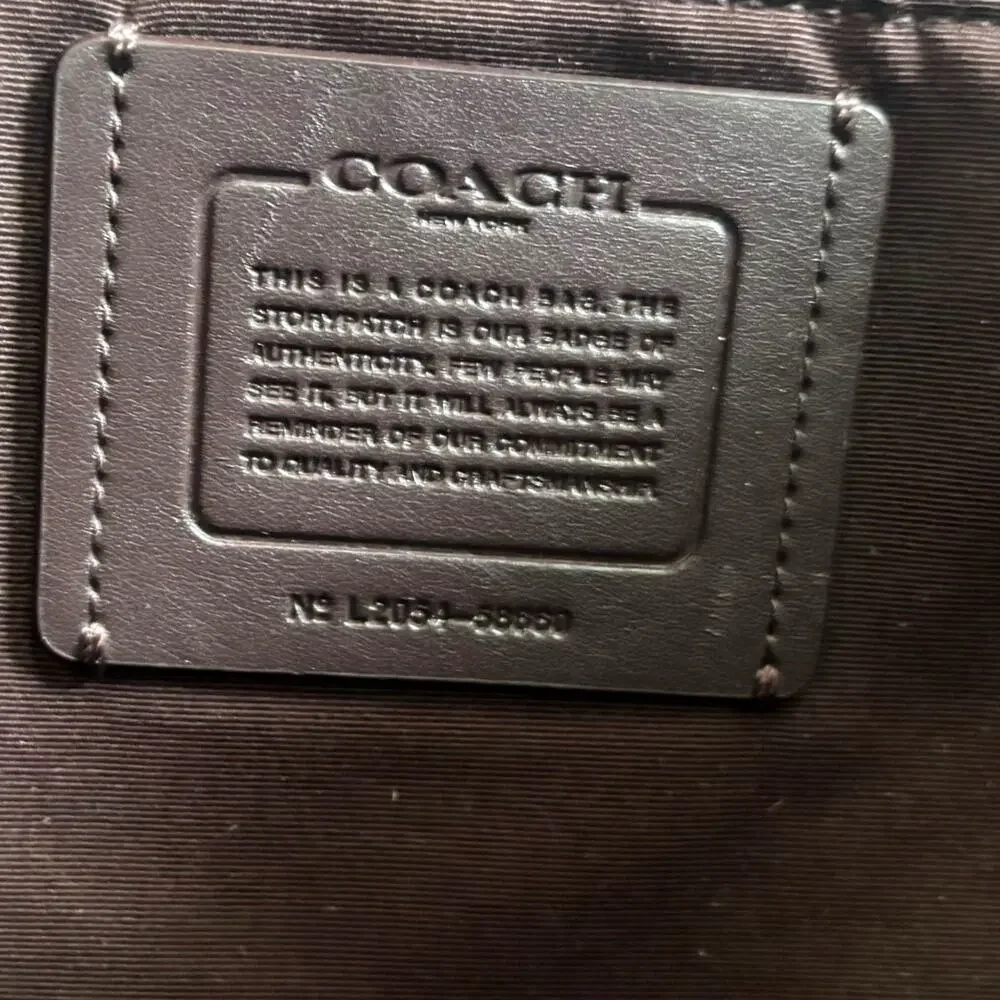 Coach Derby Tote Bag Pebbled Leather Handbag Soft Lilac Pink Purple Purse 58660 - Picture 9 of 15